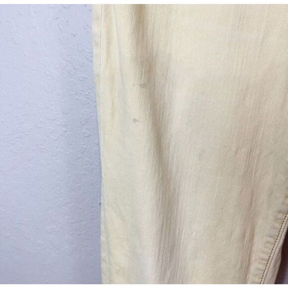 Anthropologie PILCRO AND THE LETTERPRESS Size 30 Solid Pale Yellow Pants - Picture 4 of 9
